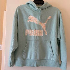 Puma Light Blue-aqua  Hoodie